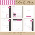 Baby Book - Pink Chevron (1..