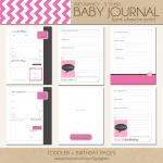 Baby Book - Pink Chevron (1..